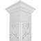 Ekena Millwork Craftsman Classic Square Non-Tapered Gypsum Fretwork Column w/ Crown Capital & Crown Base CC1210ENGYPCRCR - alternate 3